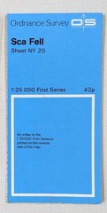SCA FELL Ordnance Survey First Series Sheet NY20 1:25,000 1960 Great Condition