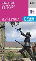 Leicester, Coventry & Rugby by Ordnance Survey (Sheet map, folded)