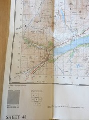 1963 Ordnance Survey One Inch Map 48 Loch Tay (incl Blair Atholl & Aberfeldy )