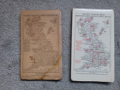 2 x Vintage & Old Ordnance Survey Maps BUDE & WENSLEYDALE