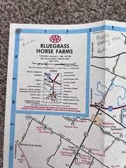 Lexington Kentucky Map Set – AAA 1988 + Visitors Guide – 2 Vintage Road Maps