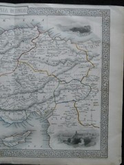 Original Antique Tallis Map of Asia Minor (1851) J Rapkin – Cyprus Turkey Rhodes