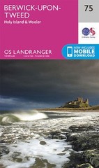 OS Landranger Map 75 Berwick-upon-Tweed Holy Island Wooler Ordnance Survey
