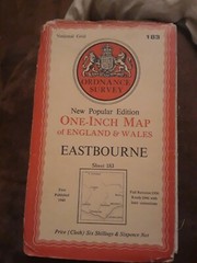 Ordnance Survey New Popular Edition 1″ map Eastbourne 183 (cloth) 1946