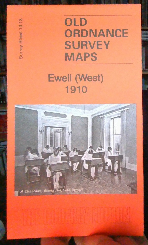 MAP OF Ewell (West) 1910: Surrey Sheet 13.13 by Richard Oliver NEW