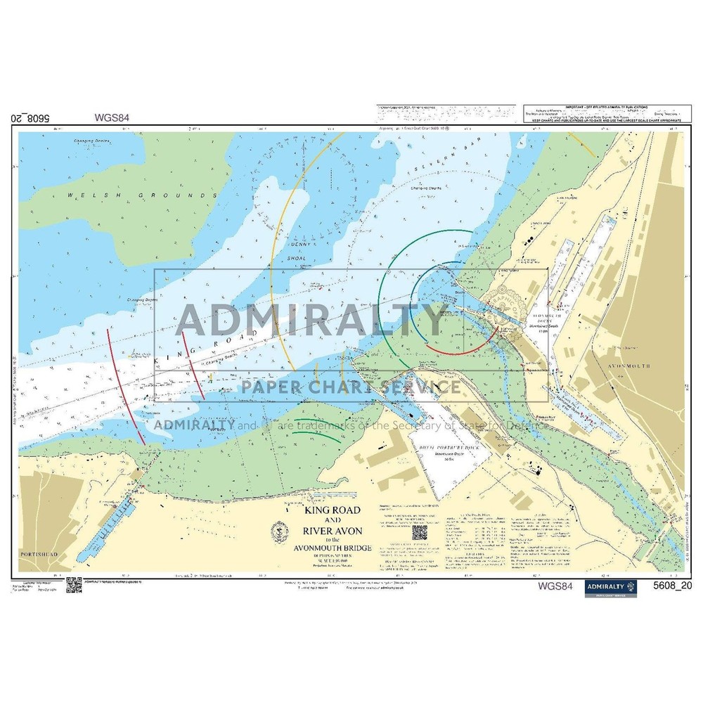 Admiralty Small Craft Chart 5608_20: King Road and River Avon to the Avonmouth B