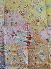 Map of Brussels and Sightseeing (R De Rouck, 1st edition) Pre-1944