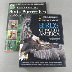 National Geographic Reference Atlas Birds North America & Attracting Birds LOT 2