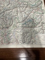 Carte Routiere De La Suisse Map fold out map vintage
