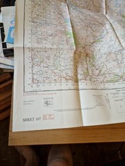 Ordnance Survey Map Of Great Britian – SNOWDEN – 1966 – 1/63360