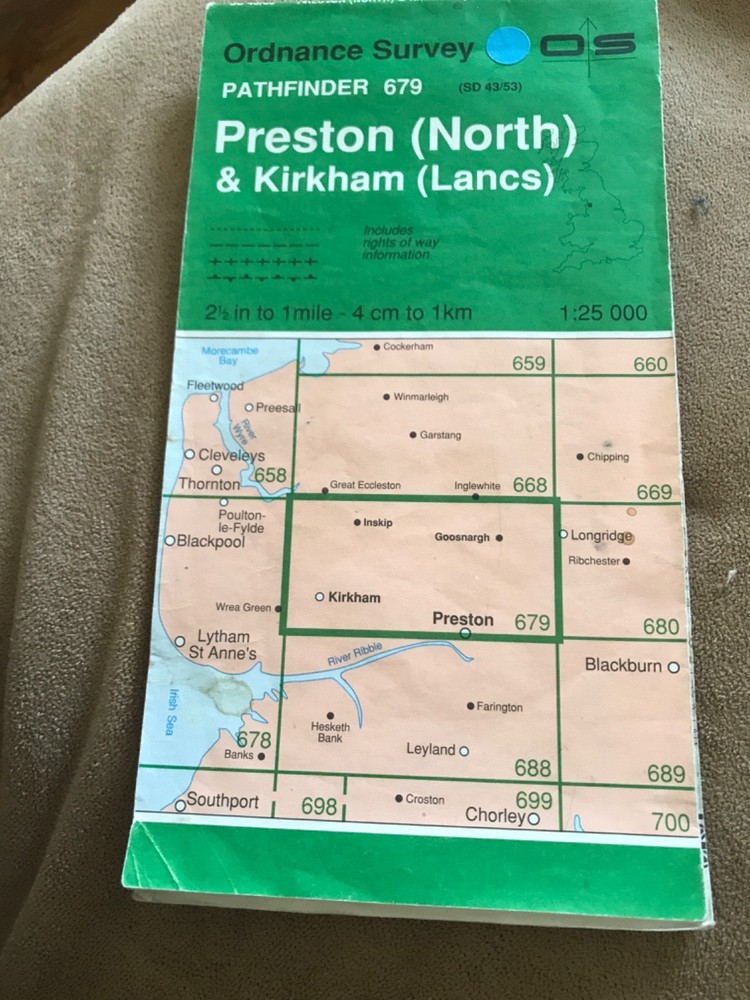1991 Preston (North) & Kirkham Pathfinder Map