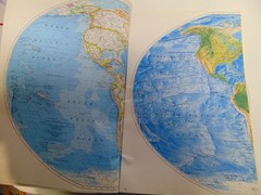 1997 National Geographic Concise Atlas of the World Large book 18″ x 12″ Map