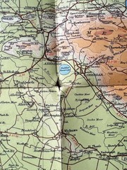 Bartholomew’s Map N Somerset Bristol Bath Vintage 40s 1946 Paper ½” Free Post UK
