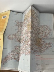1986 AA route Planner To & From Dover Great Britain/scotland 16 Miles To 1”