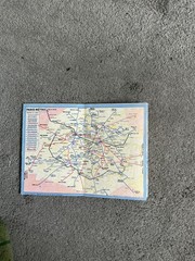Vintage Paris Tourist Map