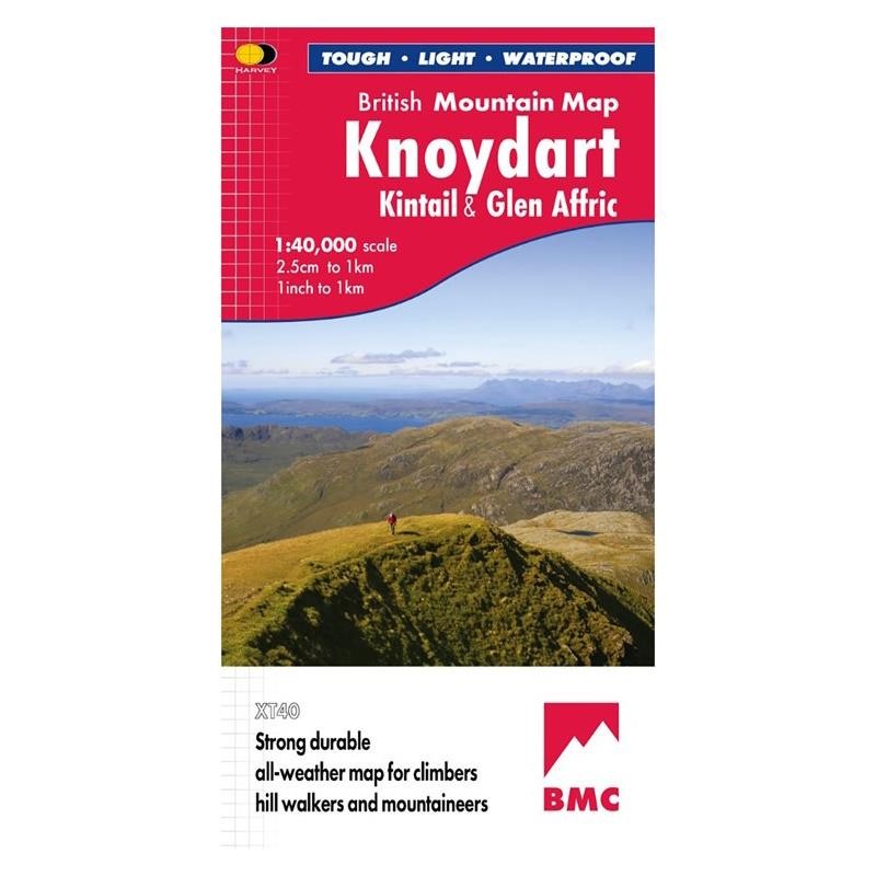 Knoydart Mountain Map Kintail Glen Affric Harvey BMC Approved Waterproof Tough