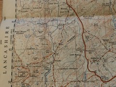 Vintage Windermere, Lake District folded map