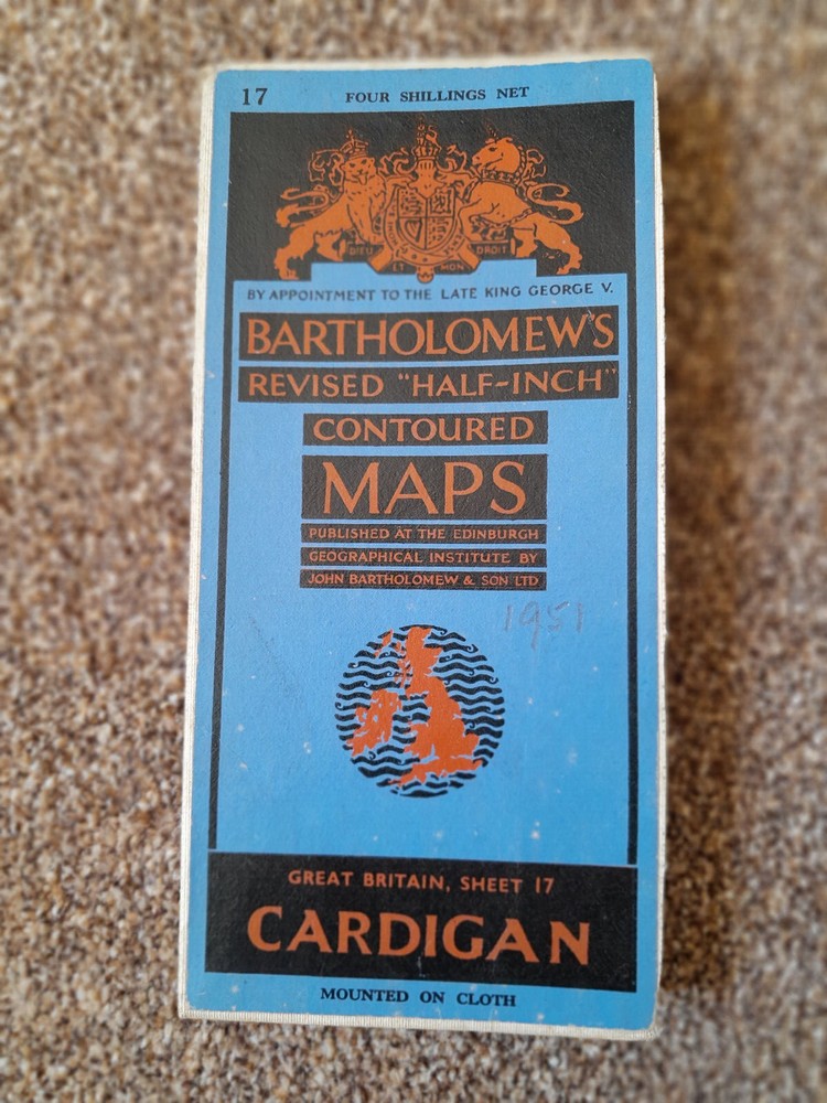BARTHOLOMEWS 1/2″ CONTOURED CLOTH SHEET 17 CARDIGAN 1951