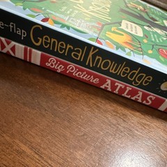 Usborne Big Picture Atlas and Lift the Flap general knowledge book (2 books)