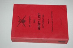 The Army List – Supplement 1996 – Great Britain – Officers in receipt of ret pay