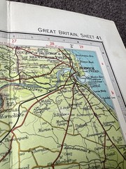 Bartholomew’s Map Tweeddale Berwick Vintage 60s 1961 Paper ½” Free Post UK