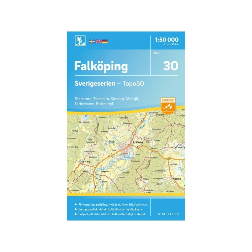 Sweden Falkoping – Outdoor map 30 1:50K walking hiking SALE – 50% OFF
