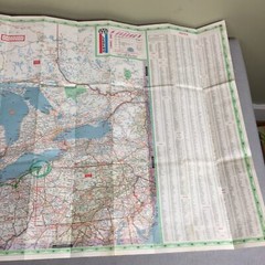 Vintage 1981 AAA Eastern States North & Provinces Travel Road Map