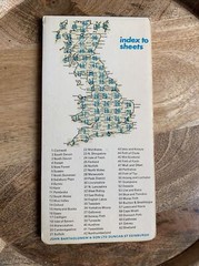 WARWICKSHIRE Bartholomew – Half Inch Map 1972 No 19 Coventry Northampton