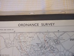 Ordnance Survey (OS) 1:10 000 Sheet Map STAFFS SJ 92 SE -SJ 92 SW Large Map,1990