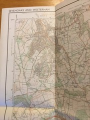 1982 Ordnance Survey Pathfinder Map TQ 45/55 Sevenoaks And Westerham