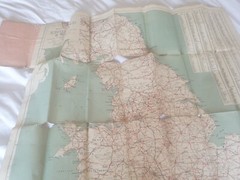 Geographia New Map of England & Wales. Main Roads with Ministry of Transport