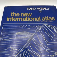 Rand McNally The New International Atlas Multi Lingual Edition 1980 Hardbound