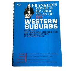 Vintage Franklin’s Street & Zip Code Atlas of the Western (Phila) Suburbs