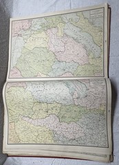 Antique 1921 New International Atlas of the World Geographical Publishing Co.