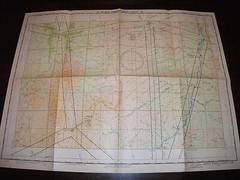 WORLD AERONAUTICAL CHART. SANTA MARIA RANGE. BRAZIL 1950 ORIGINAL MAP 1140