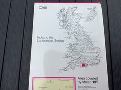 OS Ordnance Survey Landranger Map 195 Bournemouth, Purbeck & area – 1991