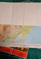 BARTHOLOMEW Half Inch Cloth Maps x8 1970s Scotland + Dornoch Firth Shetland ++++