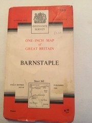 1960 Ordnance Survey Seventh Series One Inch Barnstaple Map Sheet 163