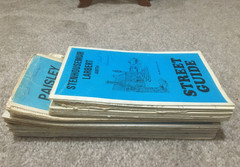 BUNDLE OF 22 VINTAGE STREET MAPS SCOTLAND