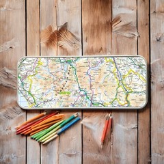 OS Map Metal Pencil Tin – Lake District National Park (General merchandise)