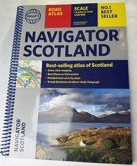 Scotland Travel Bundle Road Atlas + Edinburgh Castle Guide Map Book Set