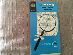 leatherhead sheet TQ 15 2 1/2 inch map