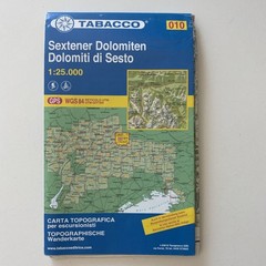 Sextener Dolomiten/Dolomiti di Sesto Map 010 with Plastic Sleeve