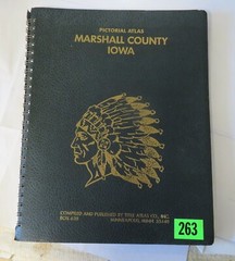 1981 MARSHALL COUNTY IA PICTORIAL ATLAS PLAT BOOK maps owner property lines