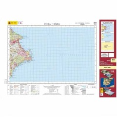 Spain map 0823: Jávea/Xàbia (31-32) hiking walking topographic 1:50K