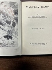 MYSTERY CAMP By Voilet M Methley Publishhed Blackie Dust Jacket Schoolgirls