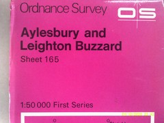 1974 Ordnance Survey Landranger Map. Sheet 165. AYLESBURY & LEIGHTON BUZZARD. VG