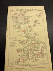Vintage Ordnance Survey One Inch Map 7th series Cloth Mounted Shrewsbury 1965