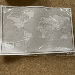 Educational 2 Sided World Outline Maps 11” x 17” Pack Of 50 New