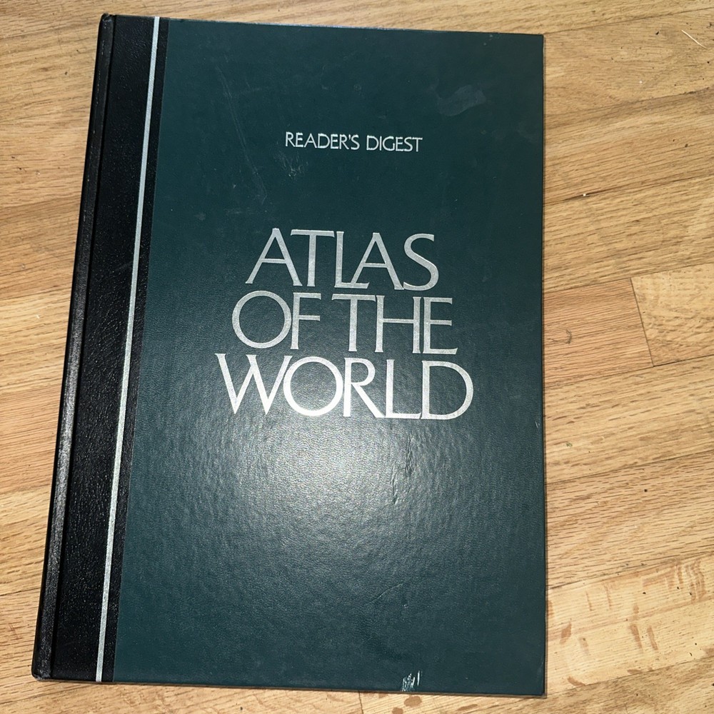 Readers Digest Atlas Of The World;1989 Hardcover 4th Printing Great Quality